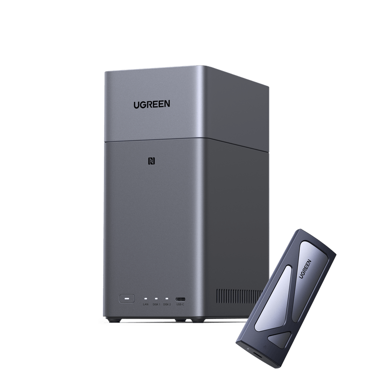 UGREEN NASync DH2300 家庭用NAS 高デザイン・静音設計 外付けSSDとの組み合わせで高速データ管理