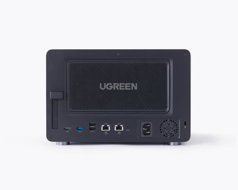 UGREEN 6ベイNAS には磁気メッシュダストカバーを装備しており、ほこりやペットの毛を効果的にブロックし、取り付け・取り外しも簡単です。